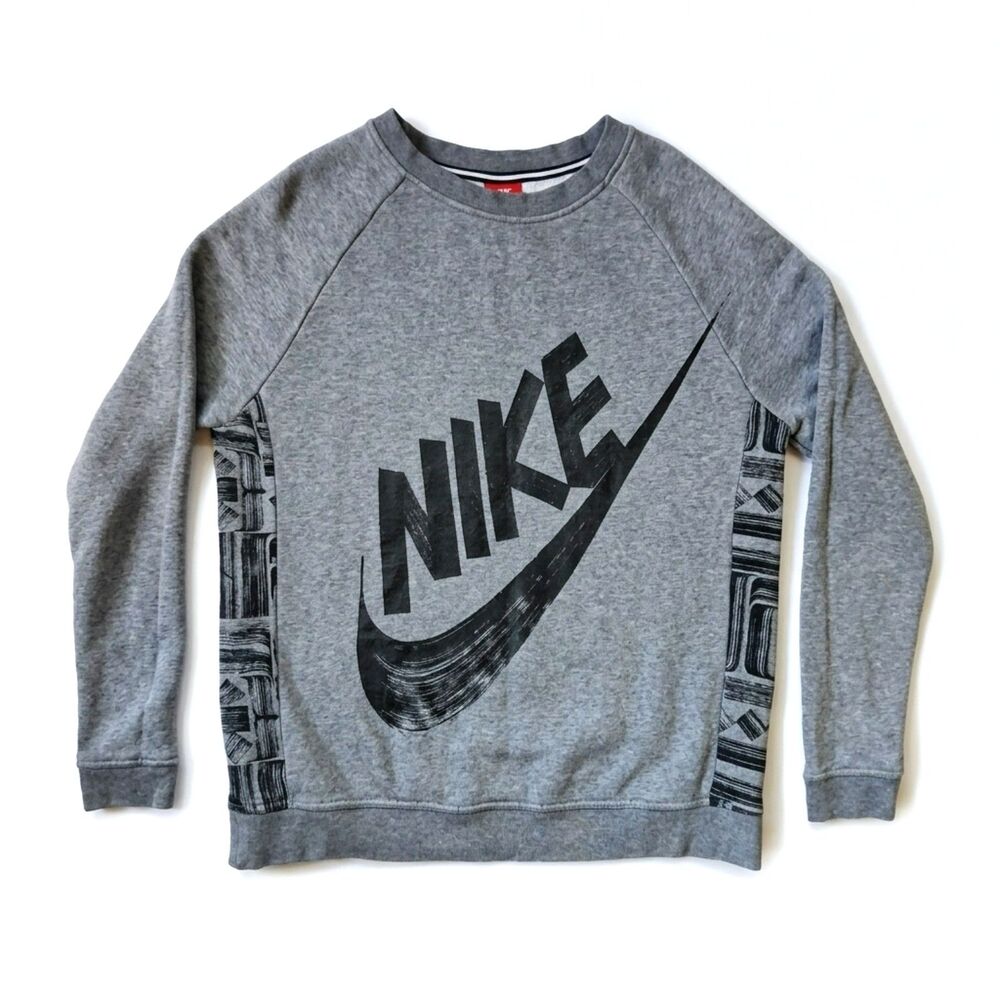 Nike Sportswear Rally Crew Sweatshirt Rostarr Gray Black Size M Streetwear Gorp
